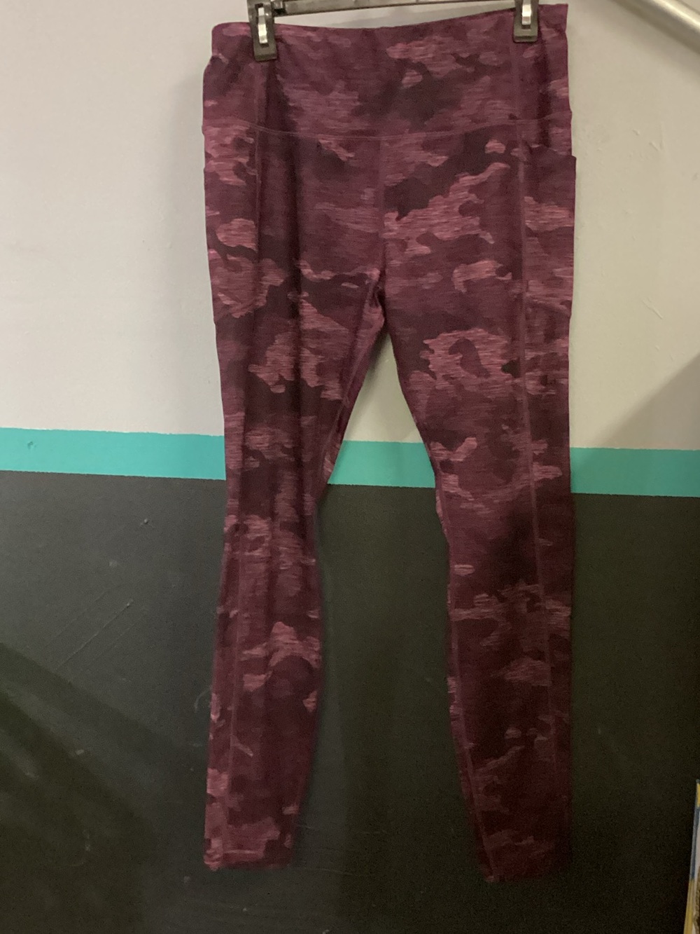 Avia Burgundy Camo Leggings